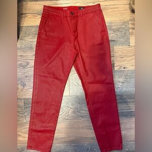 Ag Adriano Goldschmied The Caden Tailored Trouser - size 27- red